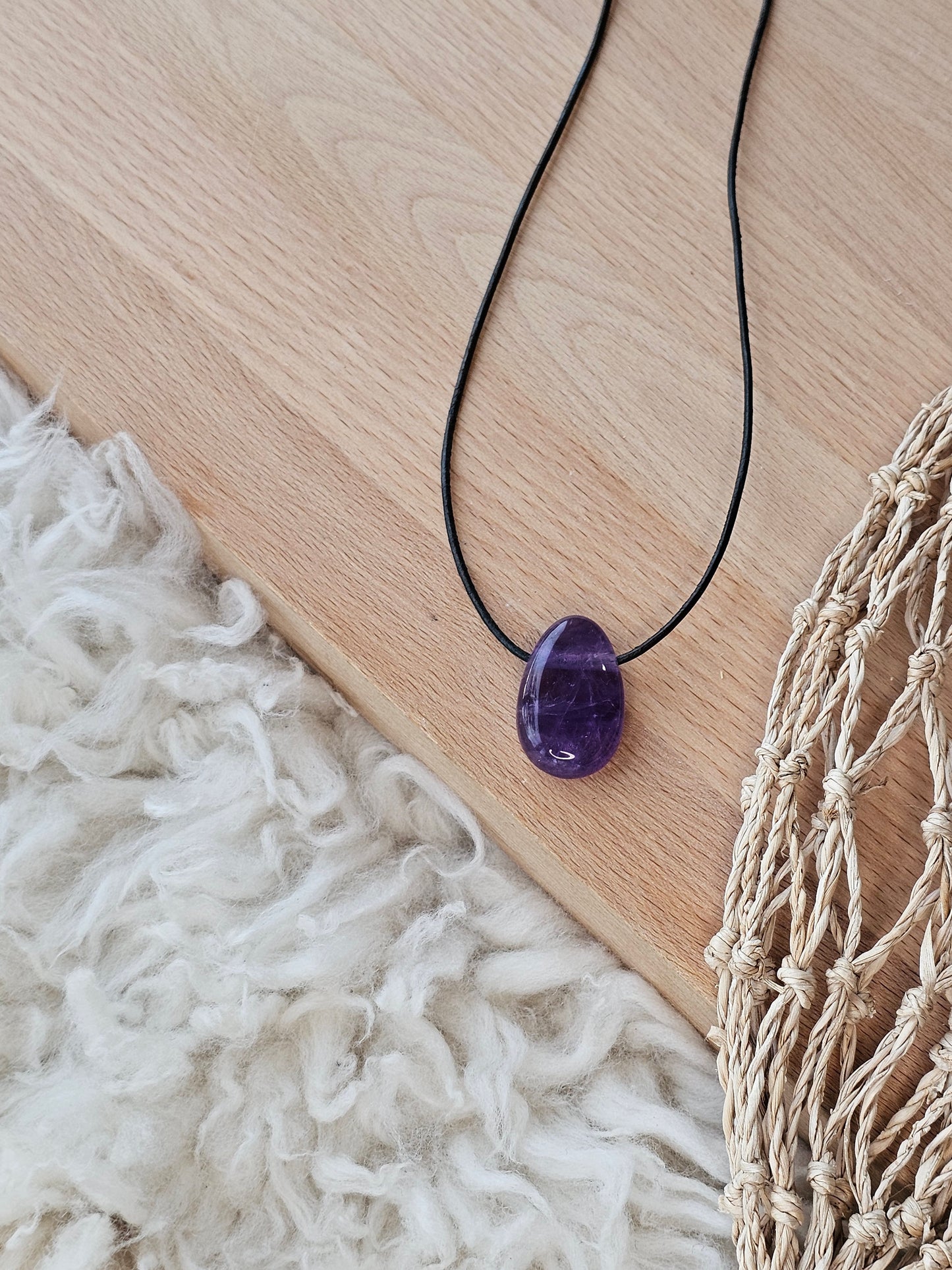 Amethyst, Anhänger gebohrt