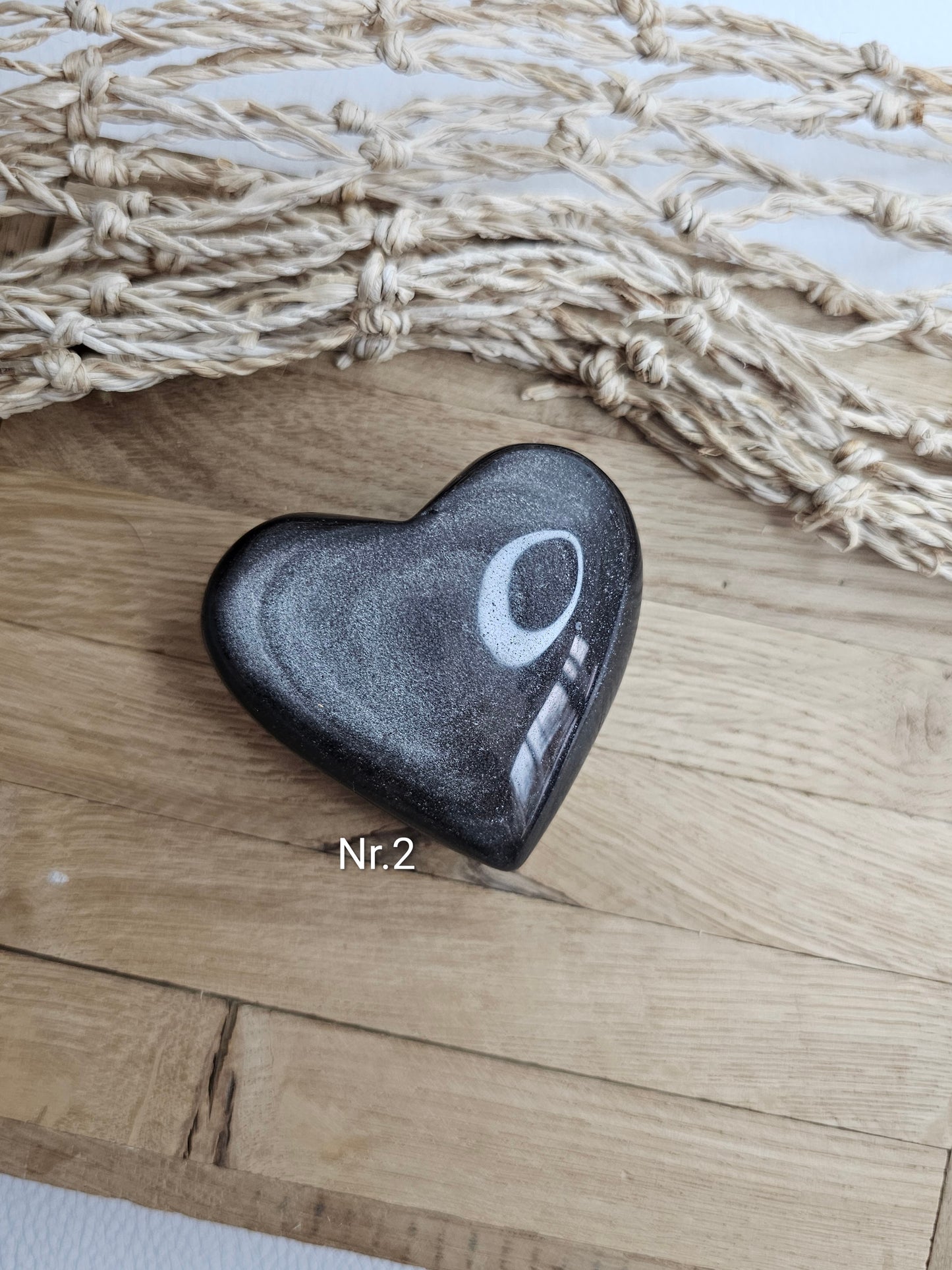 Silber-Obsidian, Herz