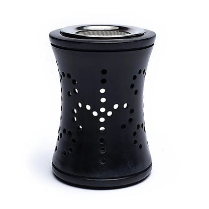 Räuchergefäß/Duftlampe Speckstein schwarz