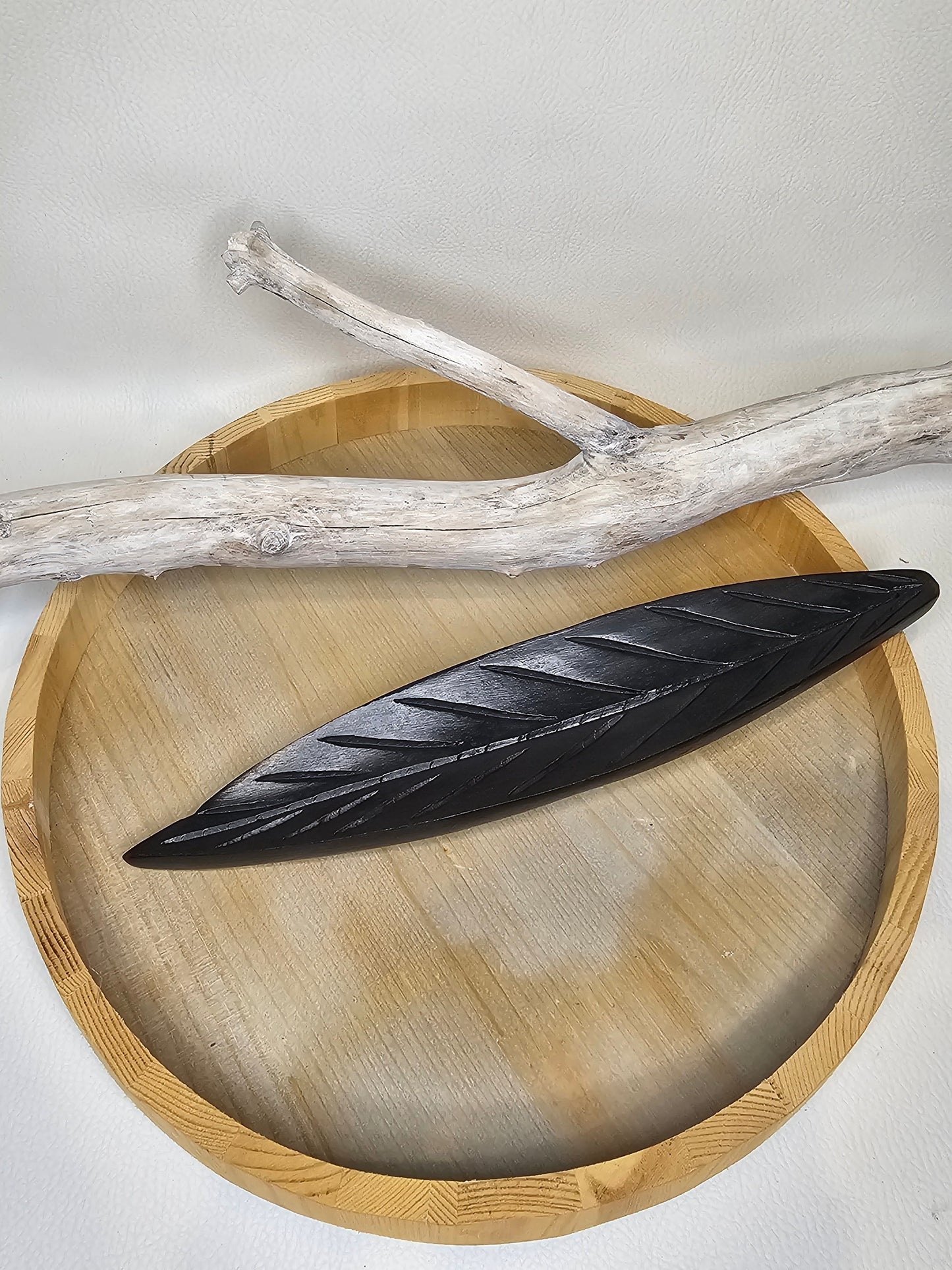 Holzhalter "dark Leaf"