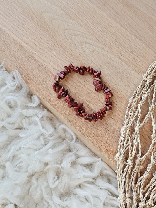 Roter Jaspis, Splitterarmband
