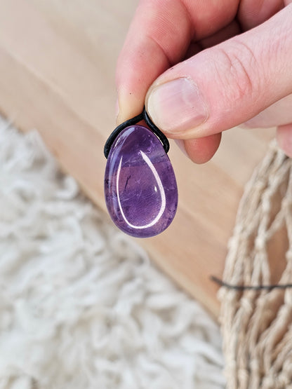 Amethyst, Anhänger gebohrt