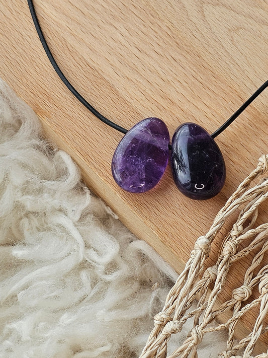 Amethyst, Anhänger gebohrt