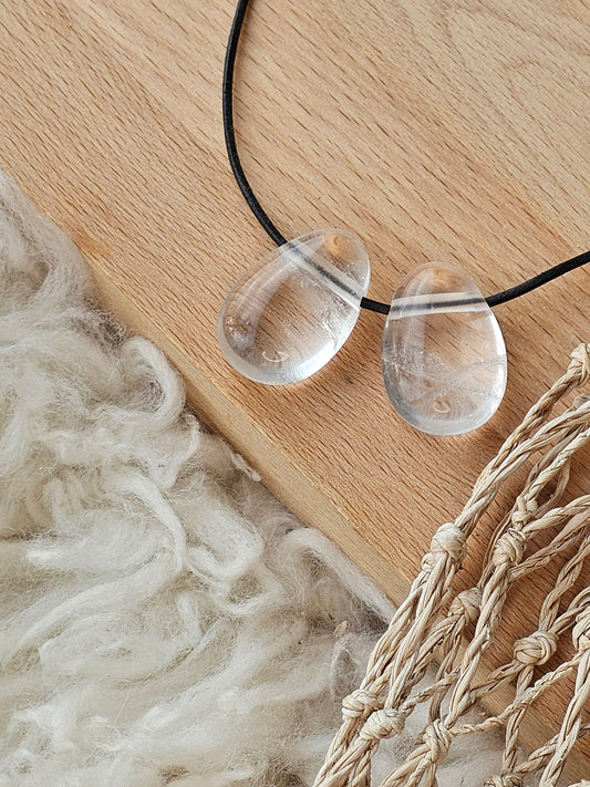 Bergkristall, Anhänger gebohrt