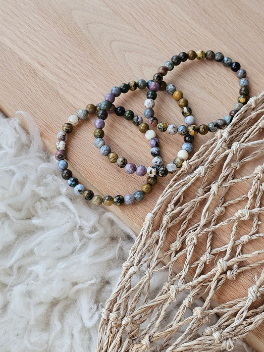 Ozeanjaspis, Kugelarmband 6 mm