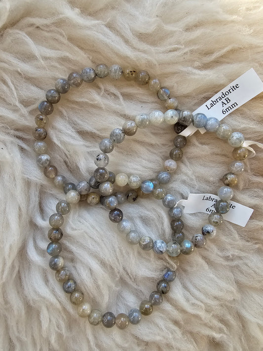 Labradorit, Kugelarmband 6 mm