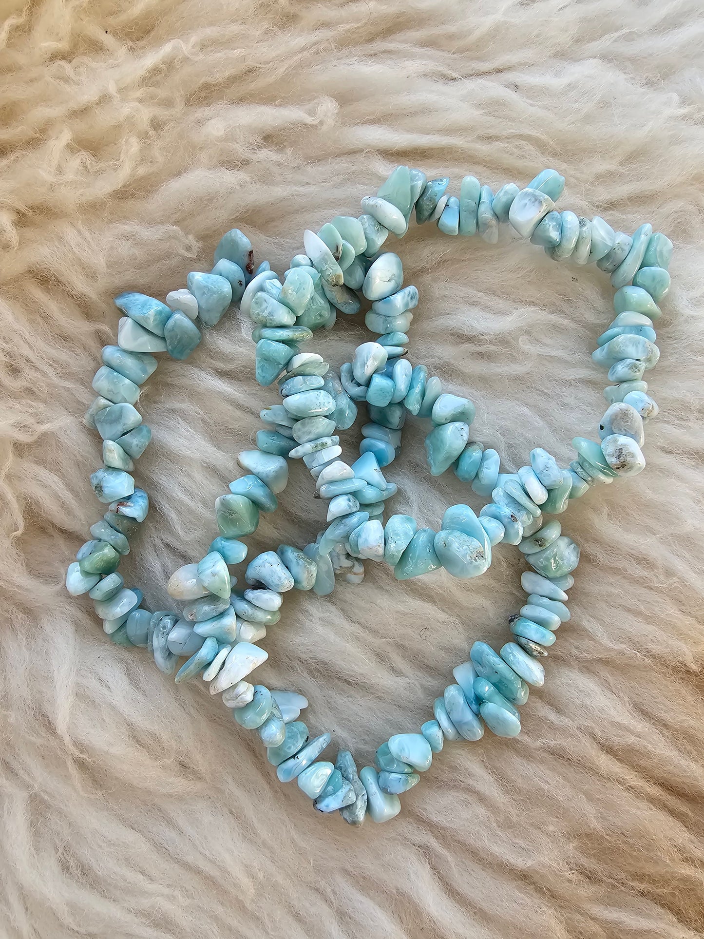 Larimar, Splitterarmband A-Qualität