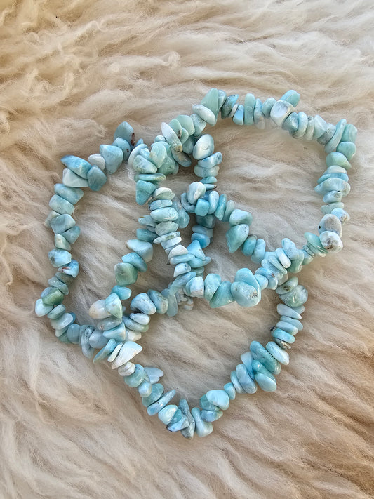 Larimar, Splitterarmband A-Qualität