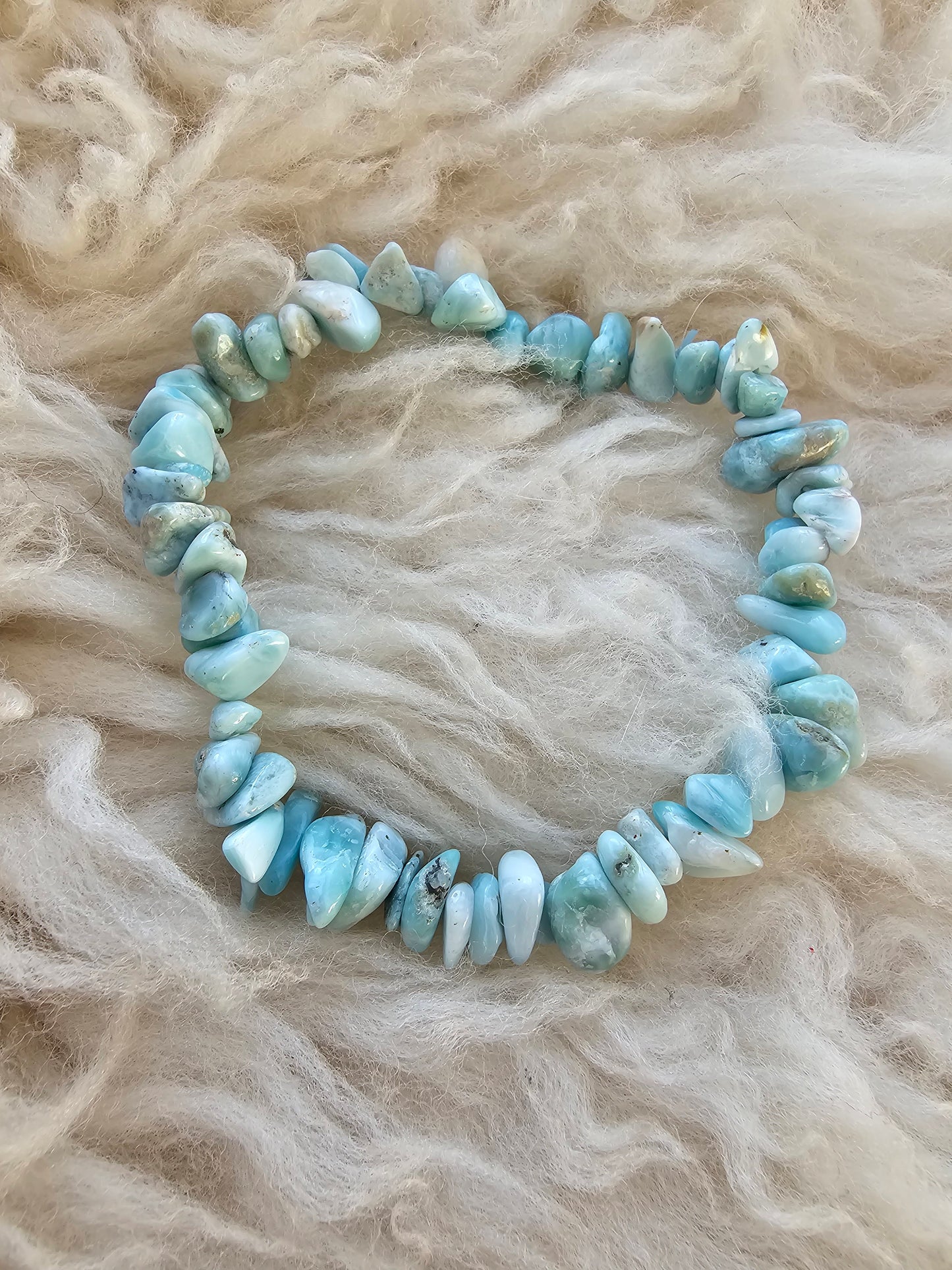 Larimar, Splitterarmband A-Qualität
