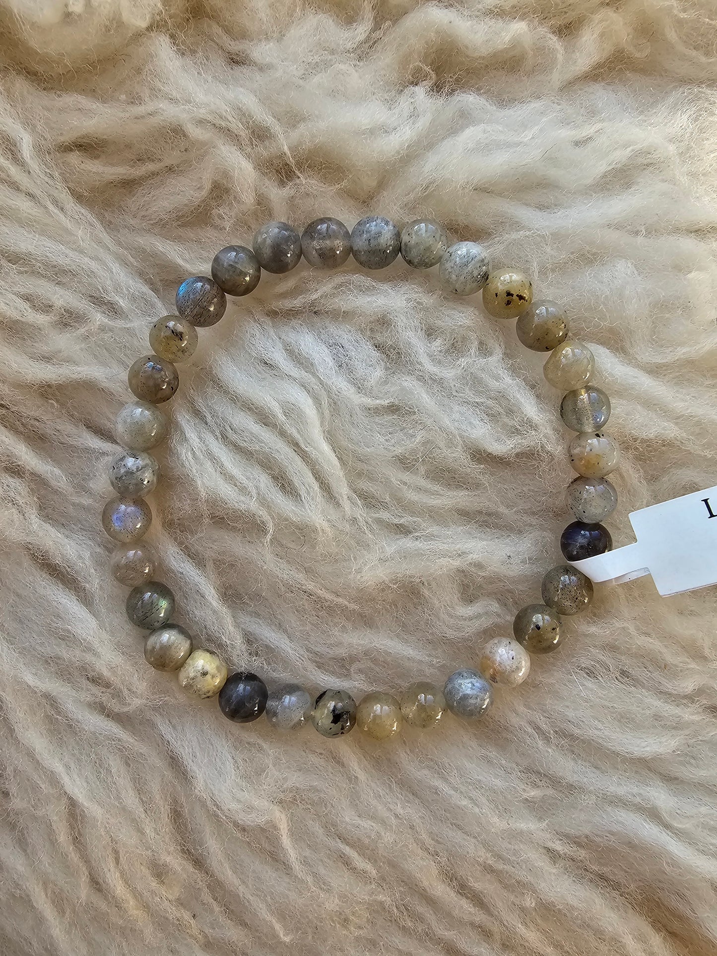 Labradorit, Kugelarmband 6 mm