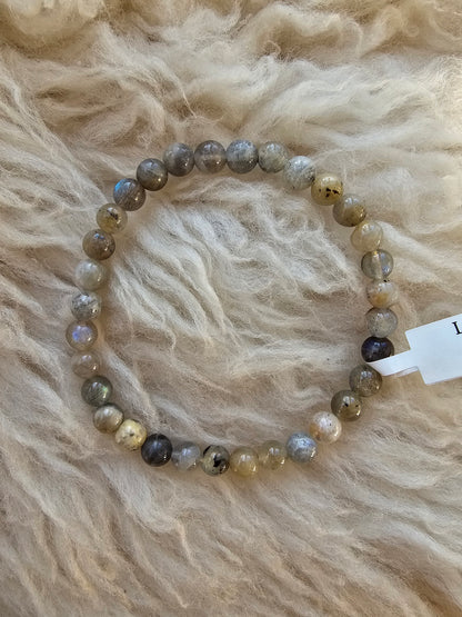 Labradorit, Kugelarmband 6 mm