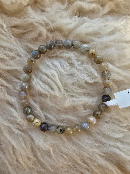 Labradorit, Kugelarmband 6 mm