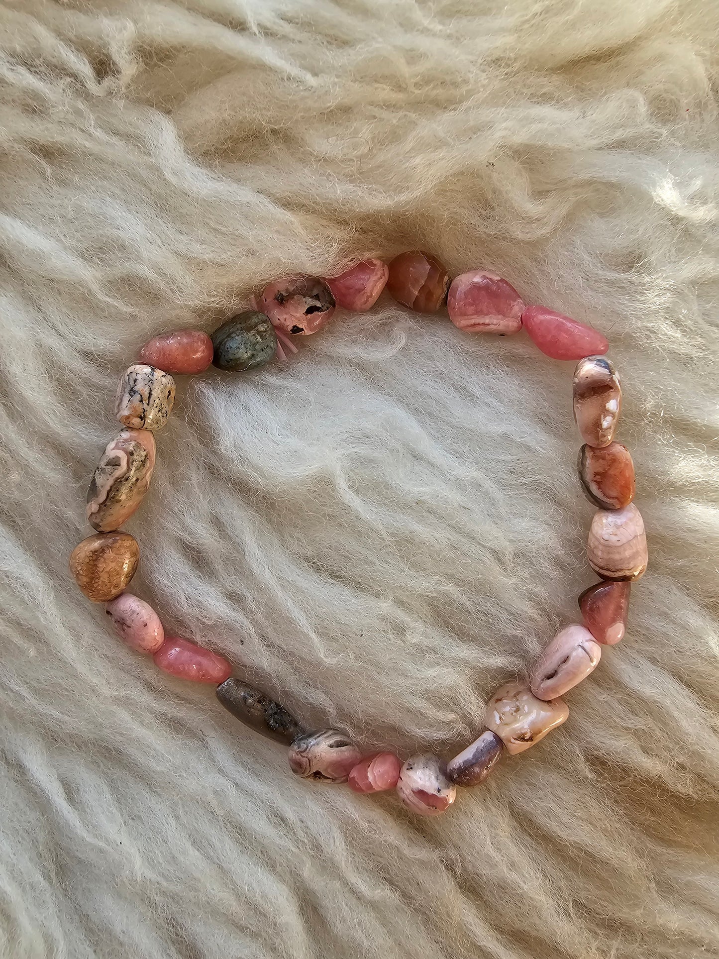Rhodochrosit, Nuggetarmband