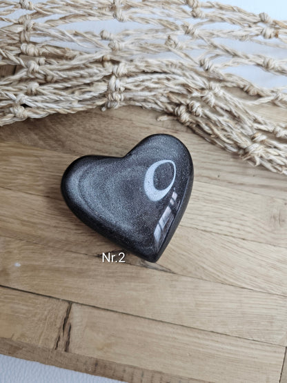 Silber-Obsidian, Herz