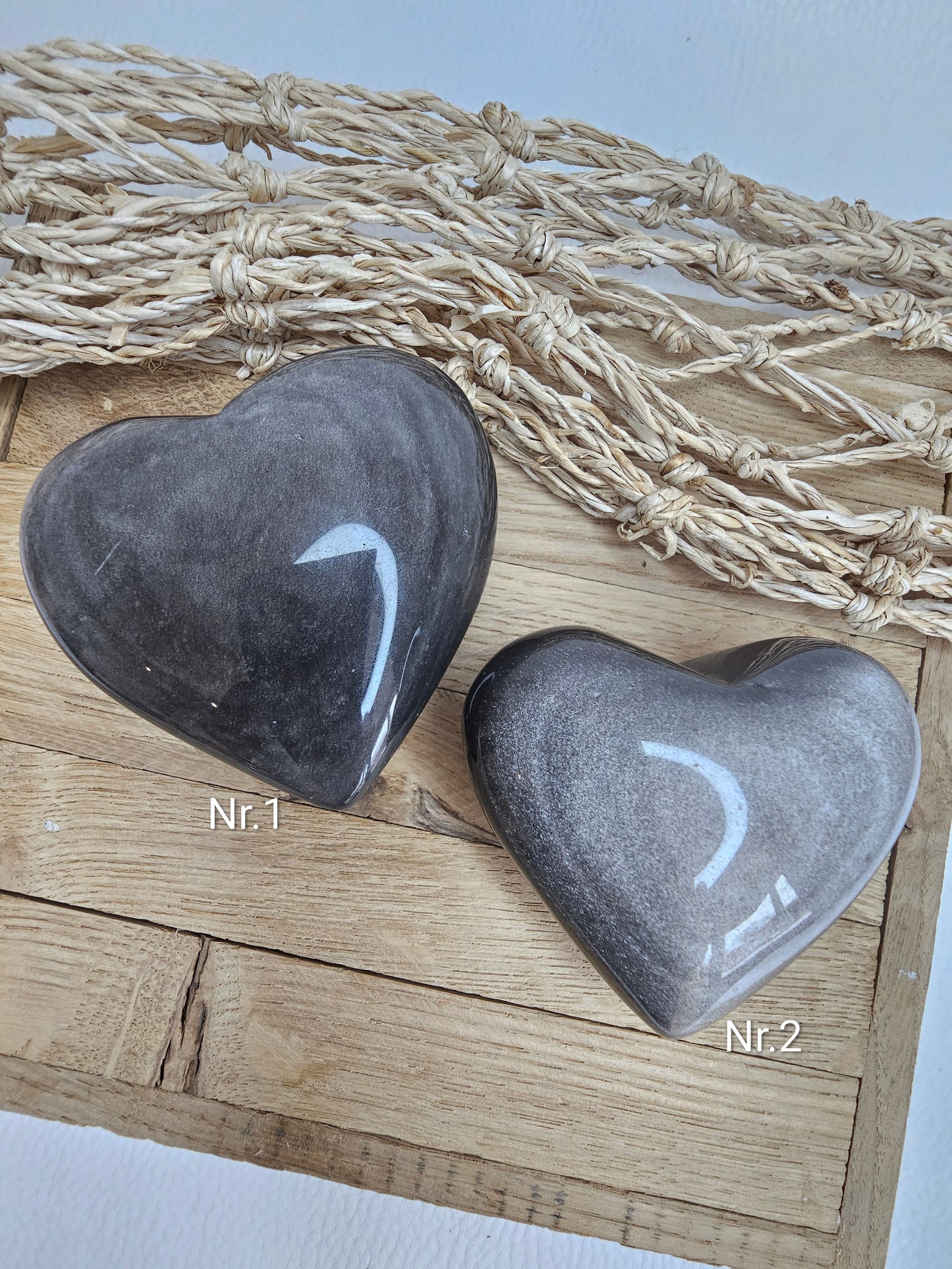 Silber-Obsidian, Herz