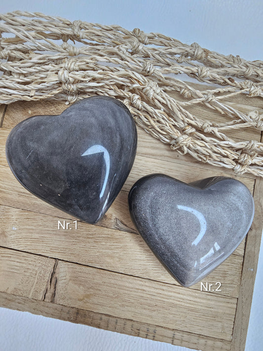 Silber-Obsidian, Herz